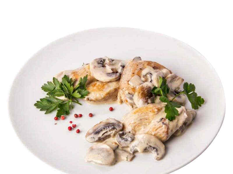 Куриное филе с грибами Куриное филе с грибами